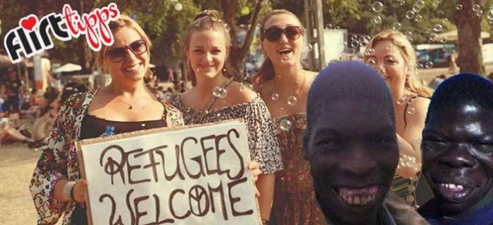 Flirten für flüchtlinge