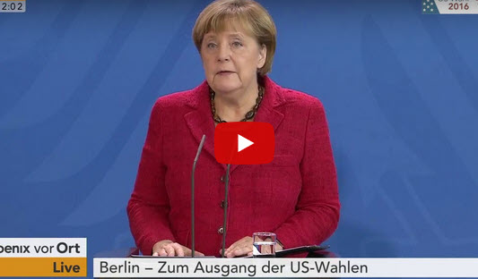 US-Wahl: Angela Merkel äußert sich zum Wahlsieg Trumps