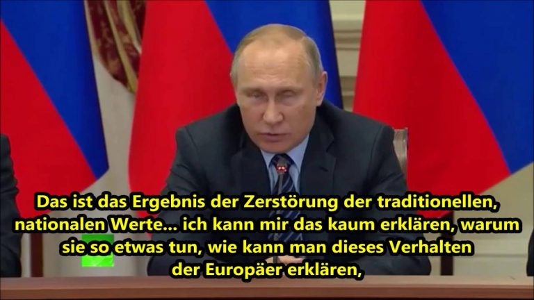 Putin fassungslos über Flüchtlingspolitik in der EU