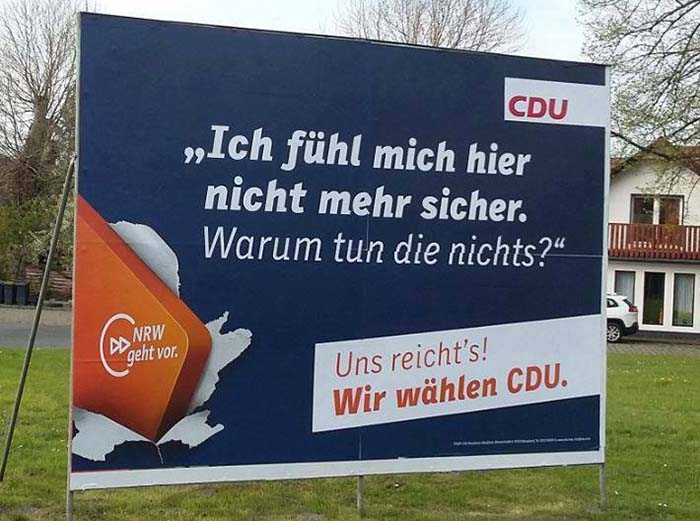 Wahlkampf der CDU mit Humor