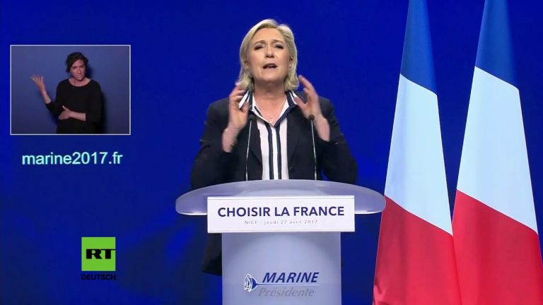 Frankreich: Le Pen disst Macron – Gewissenloser Banker, der der Finanz-Oligarchie dient