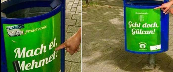 Türken über Müllkampagne in Duisburg pikiert: „Mach et, Mehmet“!