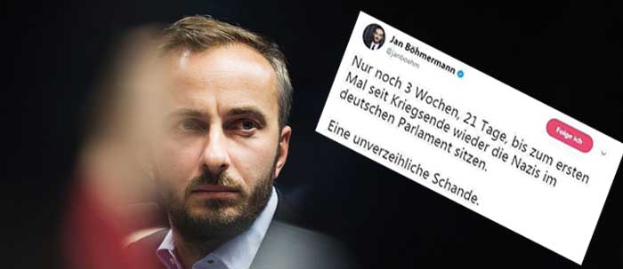 AfD Hasser Jan Böhmermann blamiert sich mit Nazi-Tweet
