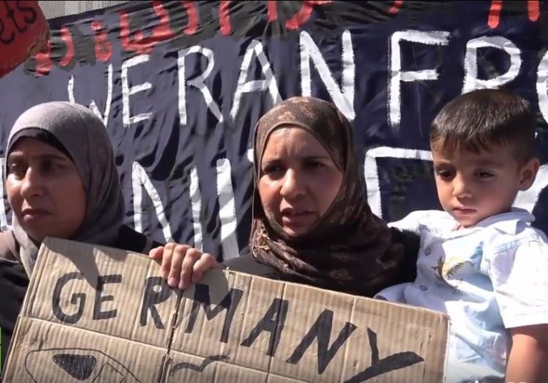 Athen: Syrische Frauen/Kinder treten in Hungerstreik, fordern Weiterreise nach Deutschland