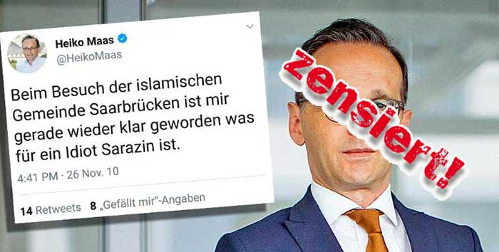 Sarrazin als „Idiot“ bezeichnet: Maas spürt eigenes NetzDG – Twitter löscht Tweet des Ministers