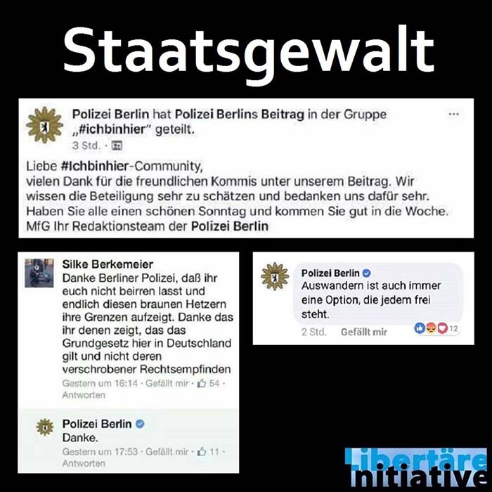 Frauenmarsch: Berliner Polizei bedankt sich bei Linken – Wer Kritik übt kann ja auswandern