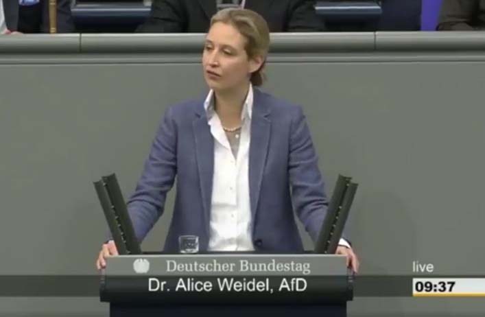 Alice Weidel: Stellungnahme zu Merkels Regierungserklärung