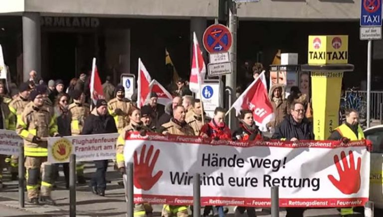 Angriffe auf Rettungskräfte – Demo in Frankfurt