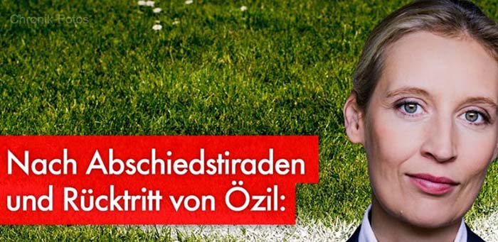 Weidel zum Fall Özil – Integrations-Träumerei funktioniert nicht einmal bei Fußball-Millionären!
