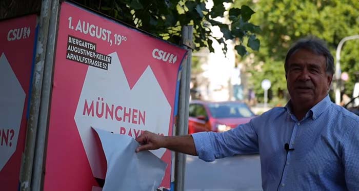 Wilfried Biedermann deckt auf: „CSU überklebt AfD-Plakate!“