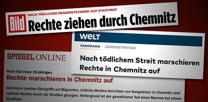 Chemnitz: Aktuelle Videos der Presse und Politik zum Kopfschütteln