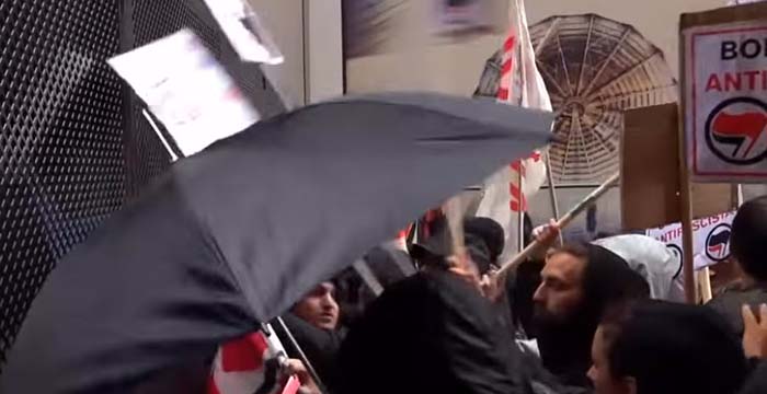 In Italien bekam die Antifa von der Polizei richtig eins auf die Mütze