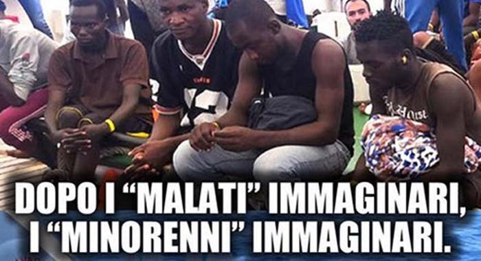 „Open Arms“ verarscht Italien: Erst Kranke, die keine sind – jetzt Minderjährige, die keine sind!