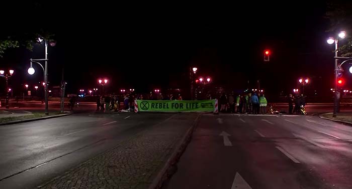 Berlin: Ökofaschisten von Extinction Rebellion starten Blockaden