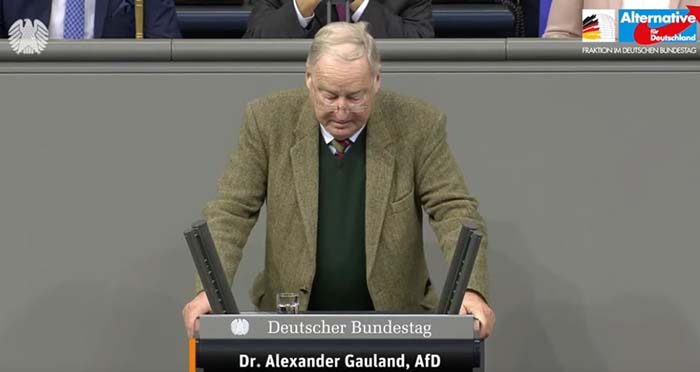 Bundestag hebt Immunität von AfD-Fraktionschef Gauland auf