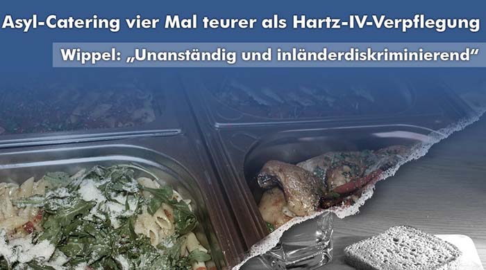 Asyl-Catering vier Mal teurer als Hartz IV-Verpflegung