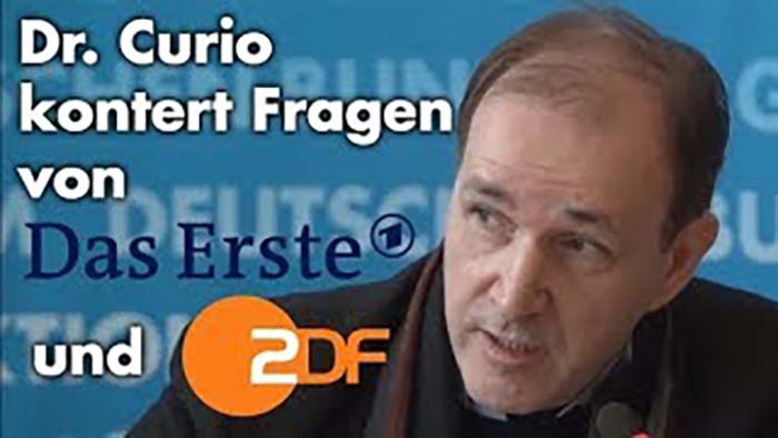 Journalisten von ARD und ZDF versuchen, Dr. Curio in die Enge zu treiben