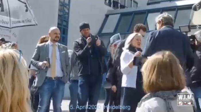 Demo für Beate Bahner in Heidelberg