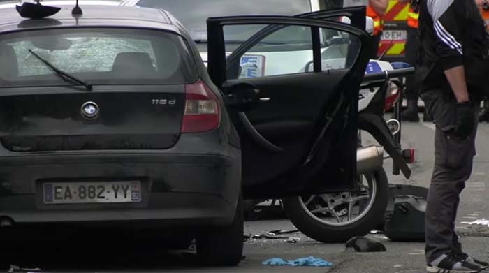 Paris: Mutmaßlicher Terrorist rast mit BMW in Polizisten: „Habe es für den IS getan“