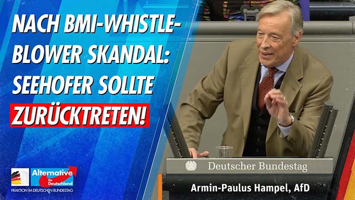 Armin-Paul Hampel: Seehofer sollte zurücktreten!