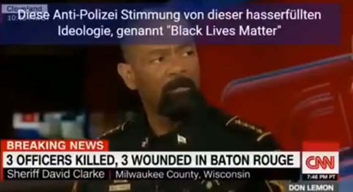 Polizist im CNN Interview: „Black Lives Matter“ ist eine hasserfüllte Ideologie