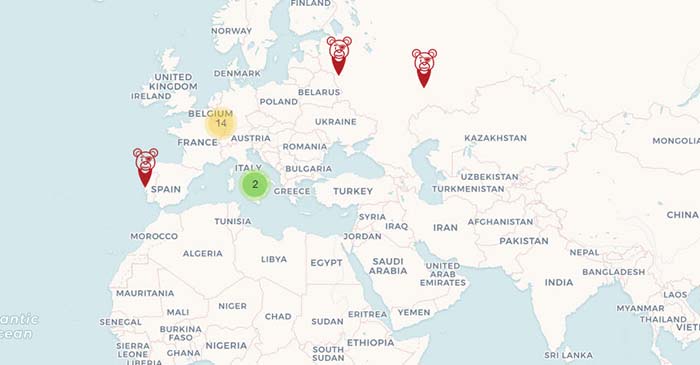 Weltkarte veröffentlicht, die Online Pädophilie und deren Standorte in Echtzeit aufweist