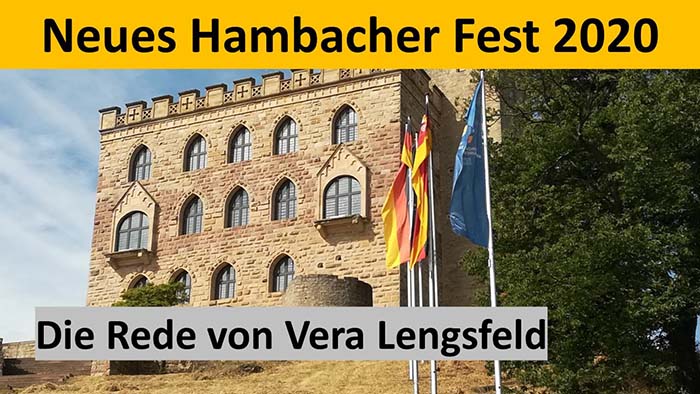 Neues Hambacher Fest 2020: Rede von Vera Lengsfeld