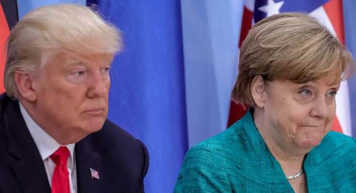 Nicht nur er: Trump hat eine ausgeprägte Abneigung gegen Merkel