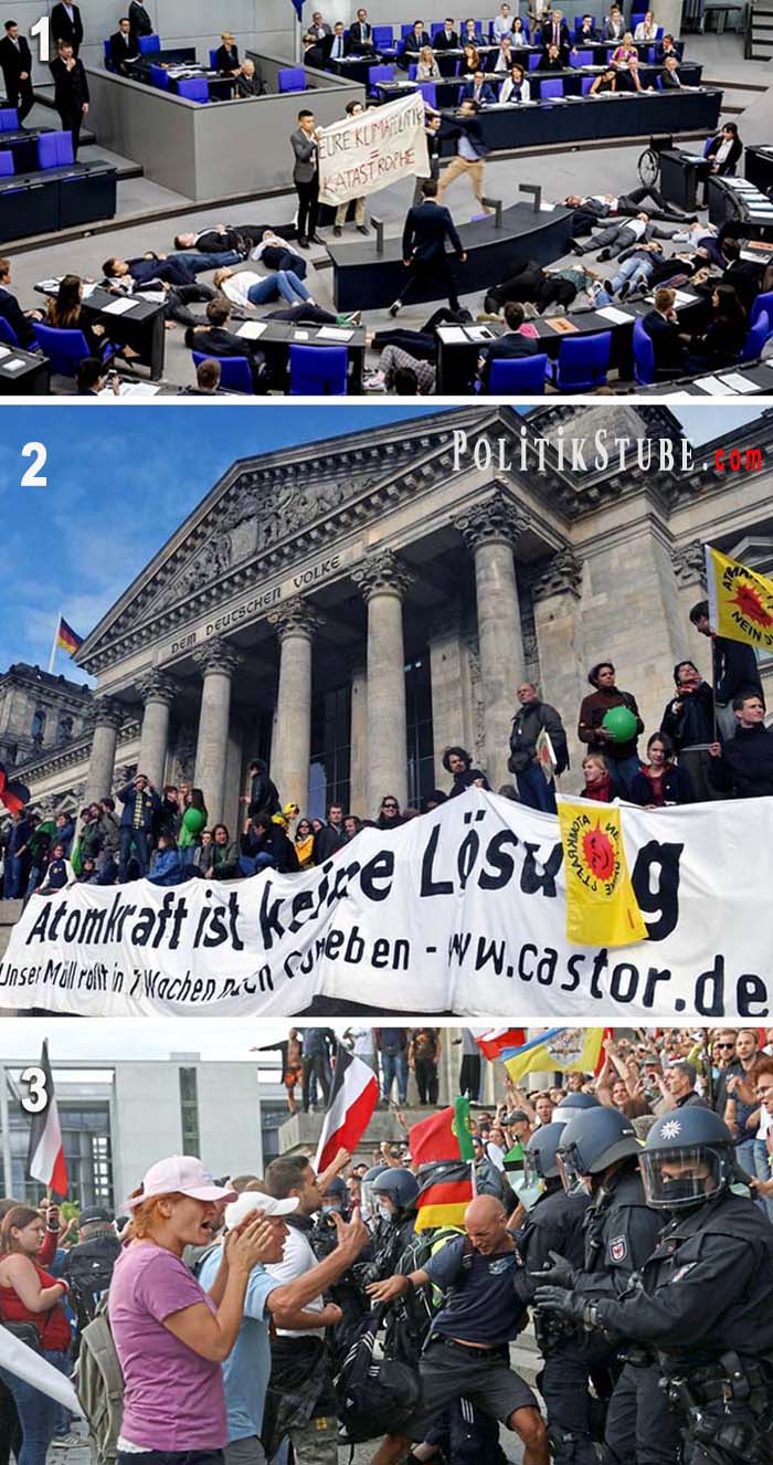 Bild des Tages: Reichstag – Gute und böse Menschen