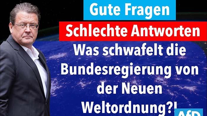 Stephan Brandner: Neue Weltordnung im Koalitionsvertrag?