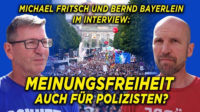 Meinungsfreiheit: Kritische Polizisten Michael Fritsch und Bernd Bayerlein im Interview