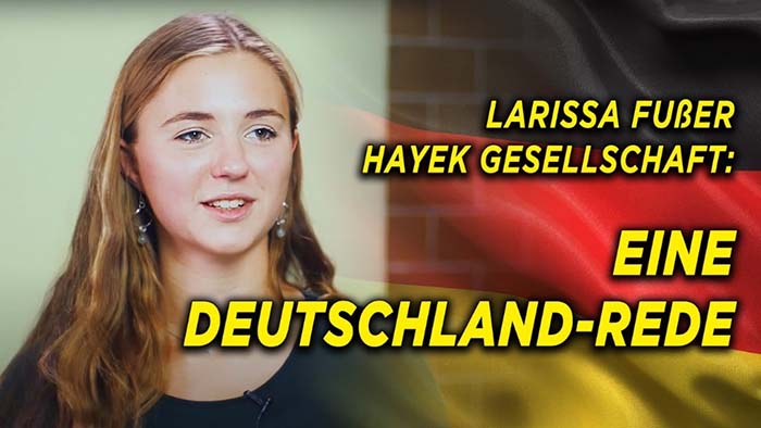 Eine Deutschland-Rede: Larissa Fußer bei Schwarmintelligenz 2020