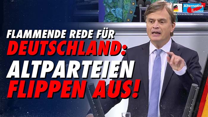 Bernd Baumann hält flammende Rede für Deutschland – Altparteien flippen aus!