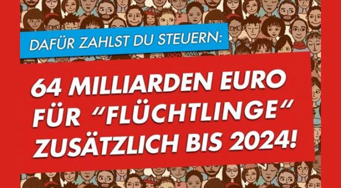 Alice Weidel: 64 Milliarden Euro für „Flüchtlinge“ zusätzlich bis 2024