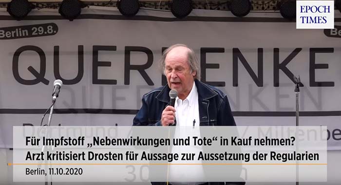 Berlin: Arzt kritisiert Drostens Aussage zur Aussetzung von Regularien für Impfstoff