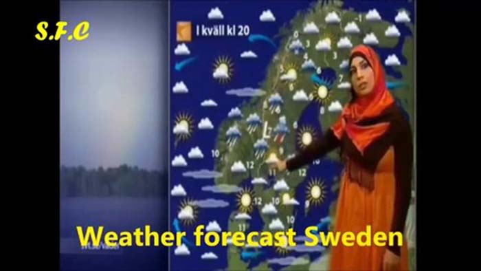Der Wetterbericht aus Schweden im Vergleich zu dem aus dem Irak!