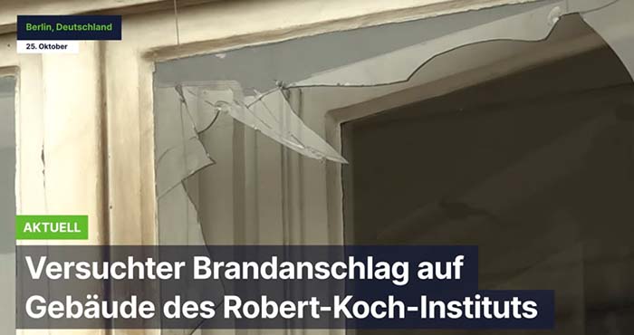 Berlin: Versuchter Brandanschlag auf Gebäude des Robert-Koch-Instituts