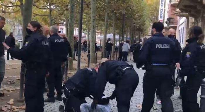 Eltern stehen auf Demo: Festnahmen in Wiesbaden