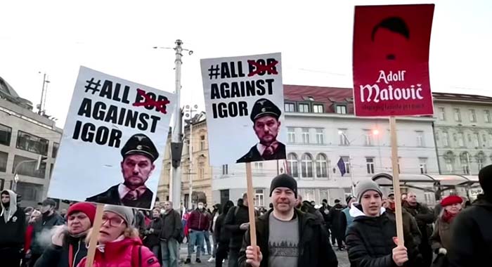 Proteste gegen Corona-Maßnahmen in der Slowakei