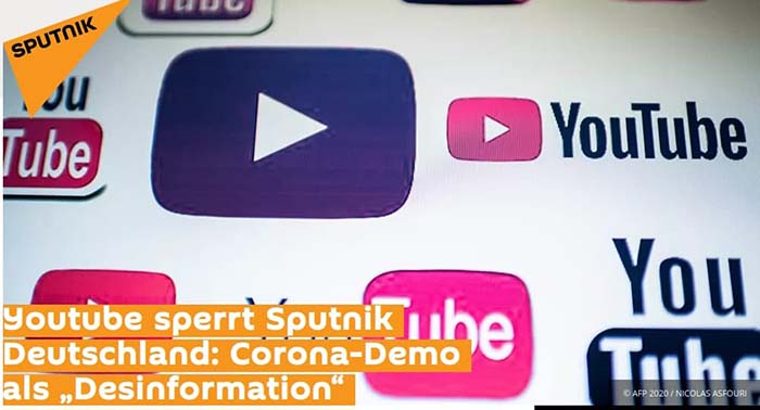 Jetzt trifft die Zensur von YouTube auch Sputnik Deutschland