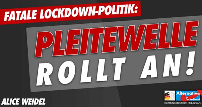 Fatale Lockdown-Politik: Pleitewelle rollt an!