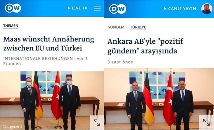 Bild des Tages: Maas trägt Maske in der Türkei nur für deutsche Medien