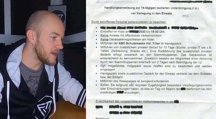 Dokument über Isolierung der Bundeswehr: Knast oder Quarantäne?