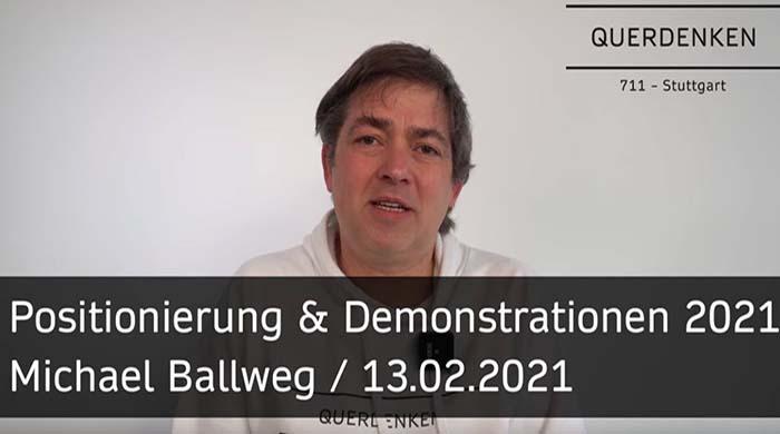 Querdenken-711: Positionierung und Demos 2021