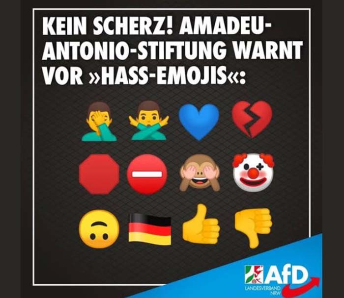 Ernsthaft? Linke Stiftung warnt vor Hass-Emojis!