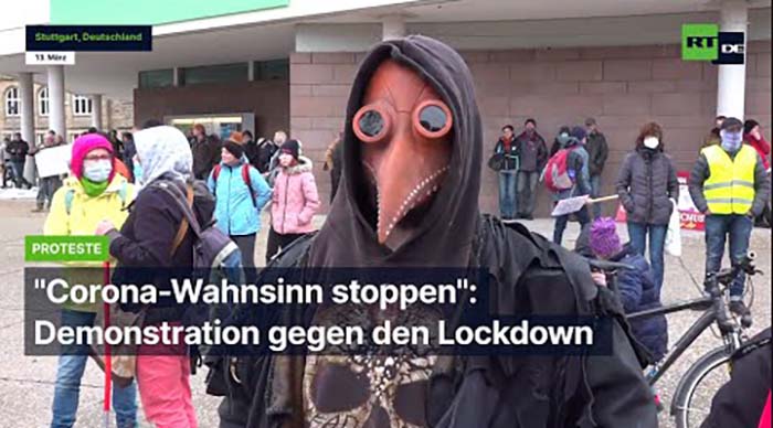 Demonstration gegen den Lockdown in Stuttgart: „Corona-Wahnsinn stoppen“
