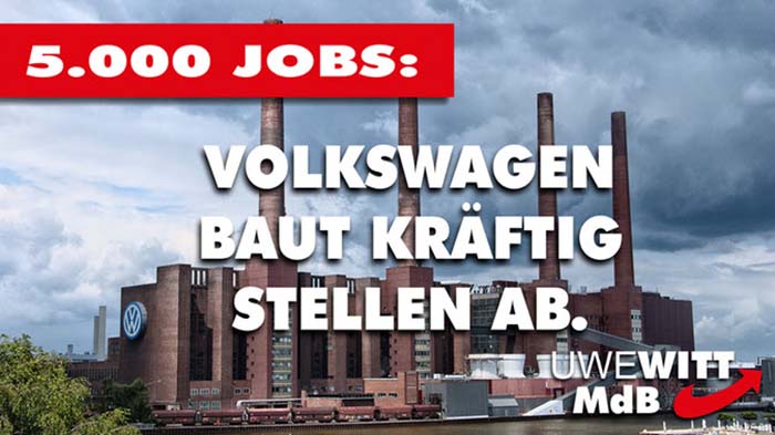 5.000 Jobs: Volkswagen baut kräftig Stellen ab