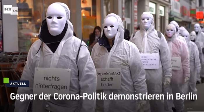 „Nichts hinterfragen“ – Gegner der Corona-Politik demonstrieren in Berlin