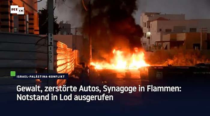Gewalt, zerstörte Autos, Synagoge in Flammen: Notstand in Lod ausgerufen