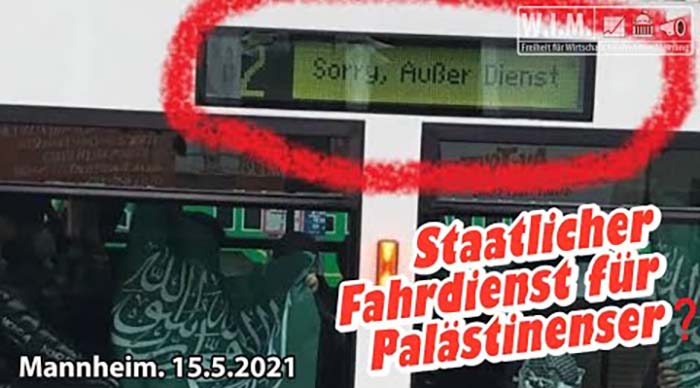 Geht’s noch? Staatlicher Fahrdienst für Israel-Hasser in Mannheim